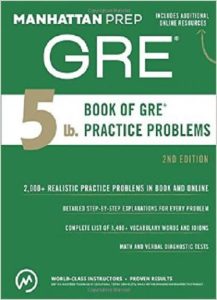 کتاب زبان 5 Book of GRE Practice Problems Manhattan Prep 5 lb Series